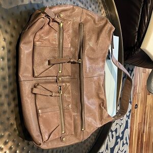 Kooba Tan Leather Shoulder Bag